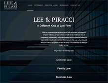 Tablet Screenshot of lee-piracci.com